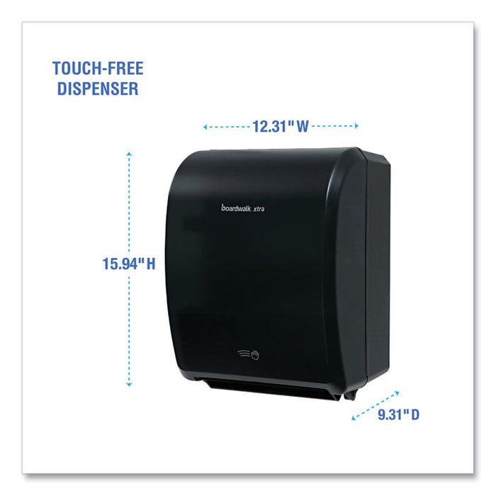 Xtra Electronic Hand Towel Dispenser, 12.31 x 9.31 x 15.94, Black