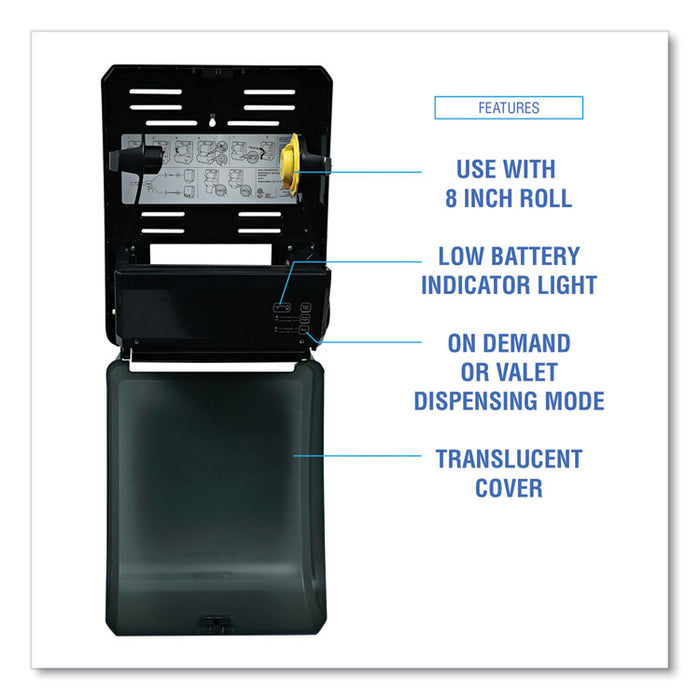 Xtra Electronic Hand Towel Dispenser, 12.31 x 9.31 x 15.94, Black