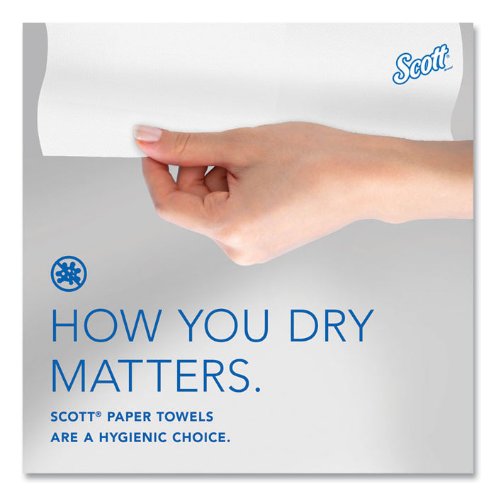 Pro Hard Roll Paper Towels with Absorbency Pockets for Scott Pro Dispenser, Gray Core Only, 1-Ply, 7.5" x 900 ft, 6 Rolls/CT