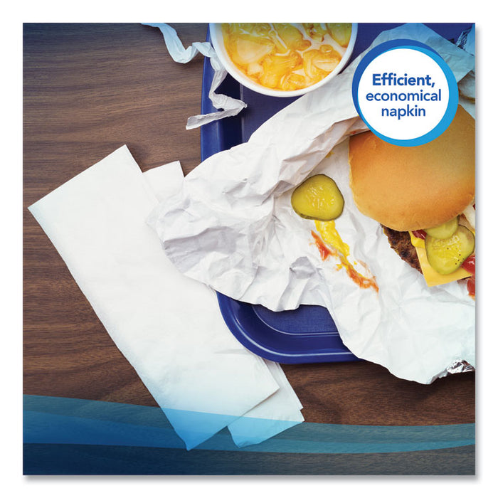Full Fold Dispenser Napkins, 1-Ply, 13 x 12, White, 375/Pack, 16 Packs/Carton