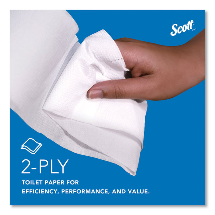 Essential 100% Recycled Fiber JRT Bathroom Tissue for Business, Septic Safe, 2-Ply, 3.55" x 1,000 ft, White, 12 Rolls/Carton