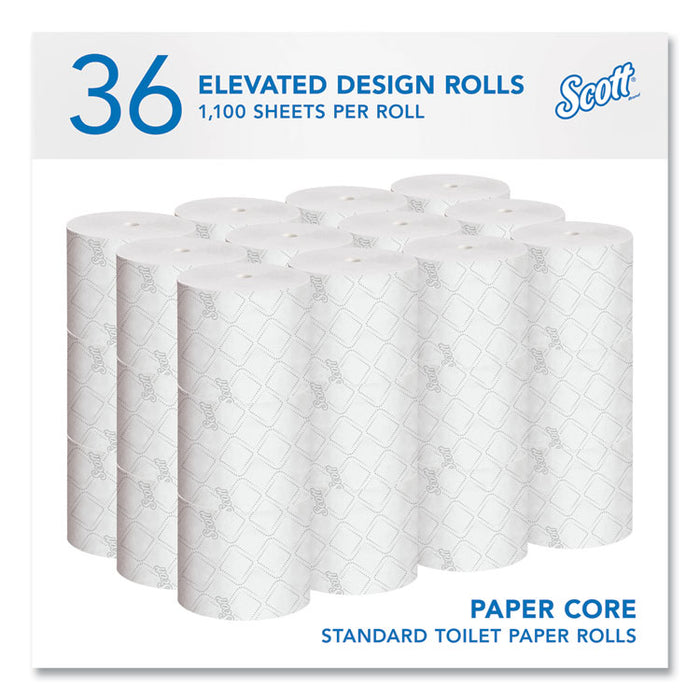Pro Small Core High Capacity/SRB Bath Tissue, Septic Safe, 2-Ply, White, 1,100 Sheets/Roll, 36 Rolls/Carton
