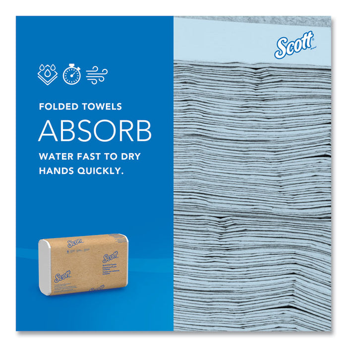 Essential Multi-Fold Towels 100% Recycled, 1-Ply, 9.2 x 9.4, White, 250/Pack, 16 Packs/Carton