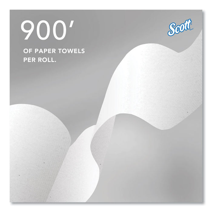 Pro Hard Roll Paper Towels with Absorbency Pockets for Scott Pro Dispenser, Blue Core Only, 1-Ply, 7.5" x 900 ft, 6 Rolls/CT