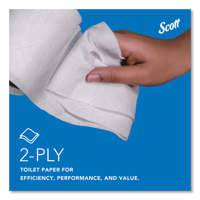 Essential Standard Roll Bathroom Tissue for Business, Septic Safe, 2-Ply, White, 550 Sheets/Roll, 20 Rolls/Carton