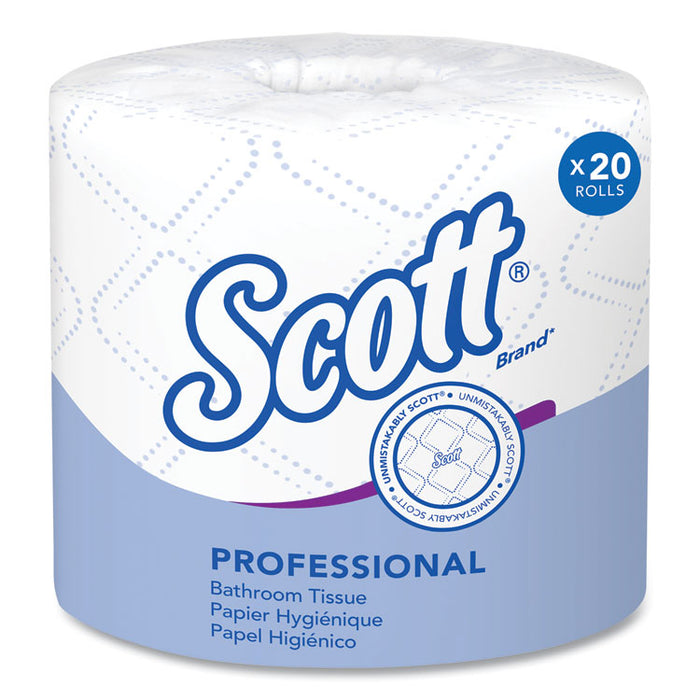 Essential Standard Roll Bathroom Tissue for Business, Septic Safe, 2-Ply, White, 550 Sheets/Roll, 20 Rolls/Carton