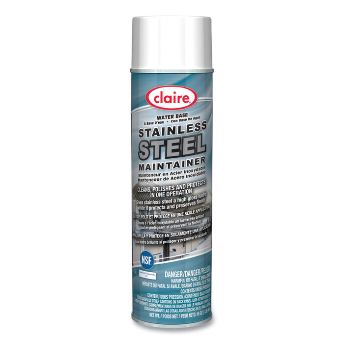 Stainless Steel Maintainer, 16 oz Aerosol Spray, Dozen