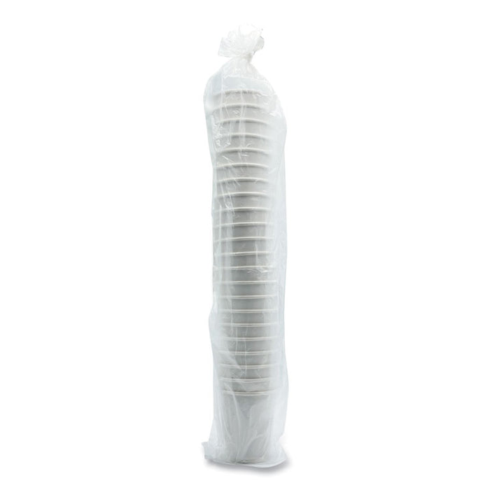 Paper Hot Cups, Double-Walled, 8 oz, White, 25/Pack