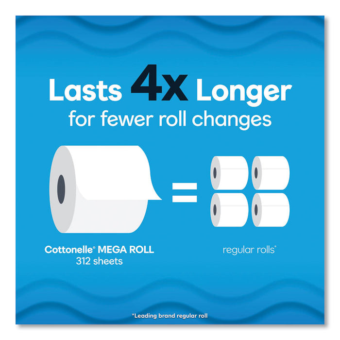 Ultra CleanCare Toilet Paper, Strong Tissue, Septic Safe, 1-Ply, White, 284 Sheets/Roll, 6 Rolls/Pack, 36 Rolls/Carton