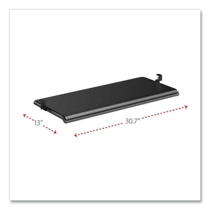 Alera AdaptivErgo Clamp-On Keyboard Tray, 30.7" x 13", Black