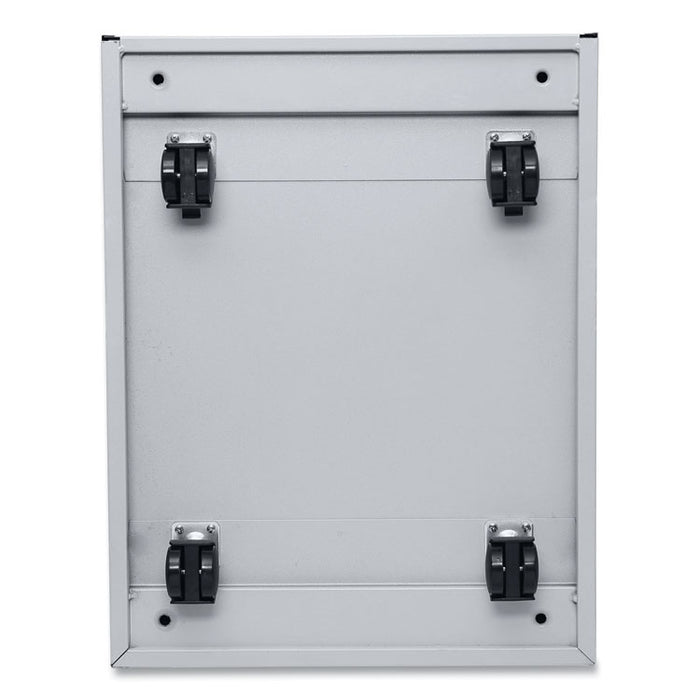 File Pedestal with Full-Length Pull, Left/Right, 3-Drawers: Box/Box/File, Legal/Letter, Light Gray, 14.96" x 19.29" x 27.75"