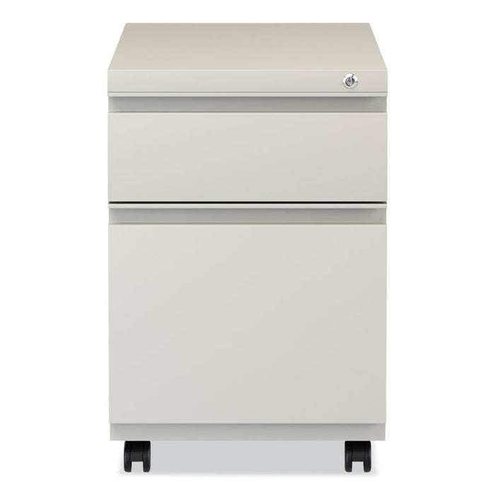 File Pedestal with Full-Length Pull, Left or Right, 2-Drawers: Box/File, Legal/Letter, Putty, 14.96" x 19.29" x 21.65"