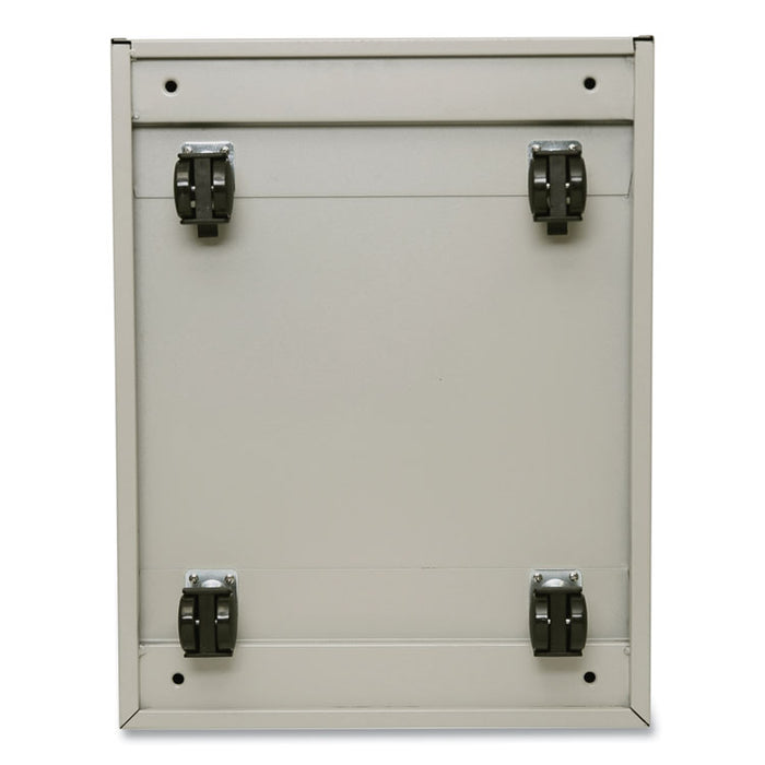 File Pedestal with Full-Length Pull, Left or Right, 2-Drawers: Box/File, Legal/Letter, Putty, 14.96" x 19.29" x 21.65"