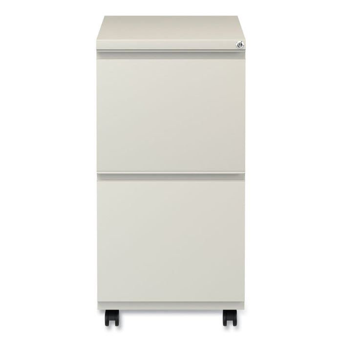 File Pedestal with Full-Length Pull, Left or Right, 2 Legal/Letter-Size File Drawers, Putty, 14.96" x 19.29" x 27.75"
