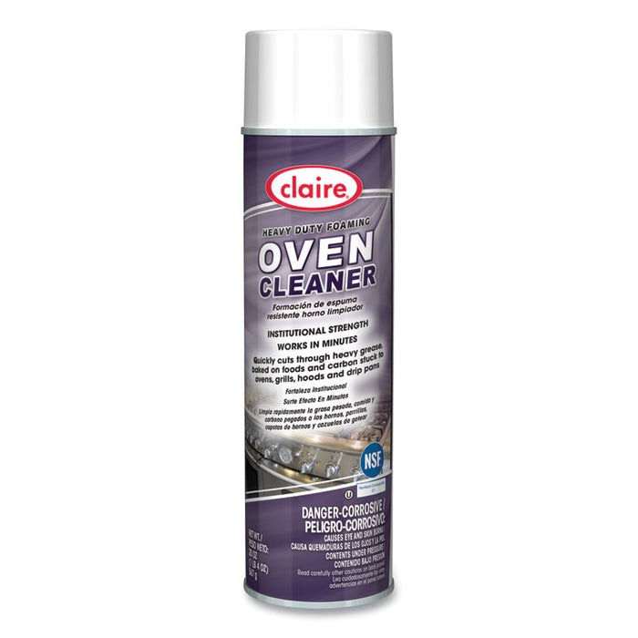Heavy Duty Foaming Oven Cleaner, 20 oz Aerosol Spray, 12/Carton