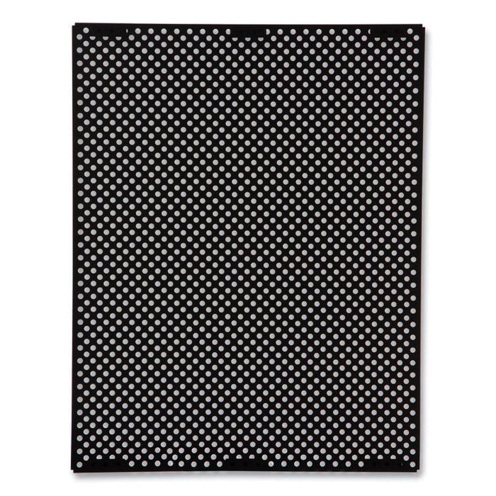 Medium General Purpose Perforated Panels for Tailor and Landmark Series Containers, 20.72" x 0.5" x 27.95", Black, 4/Carton