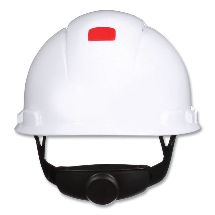 SecureFit H-700 Series Hard Hat with UVicator, Front Brim, 4-Point Pressure Diffusion Ratchet, One Size Fits Most, White