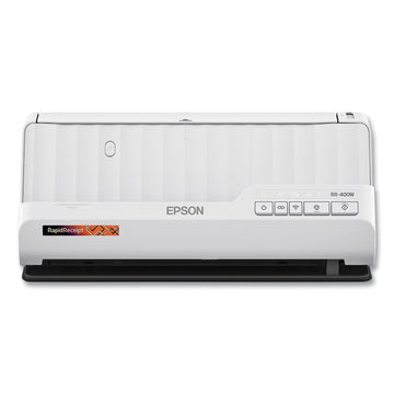 RapidReceipt RR-400W Wireless Compact Desktop Scanner, 600 dpi Optical Resolution, 20-Sheet Duplex Auto Document Feeder