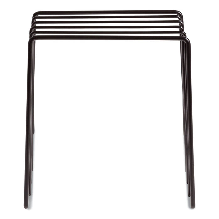 Vena Wire Letter Sorter, 5 Sections, Assorted Sizes, 3.94 x 5.24 x 6.1, Black