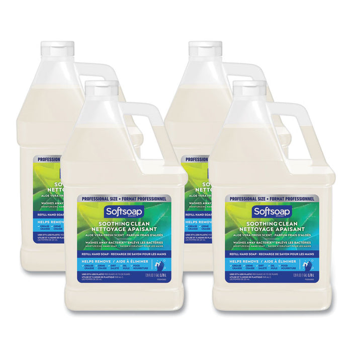 Liquid Hand Soap Refill with Aloe, Aloe Vera Fresh Scent, 1 gal., 4/Carton