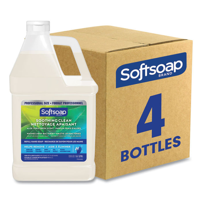 Liquid Hand Soap Refill with Aloe, Aloe Vera Fresh Scent, 1 gal., 4/Carton