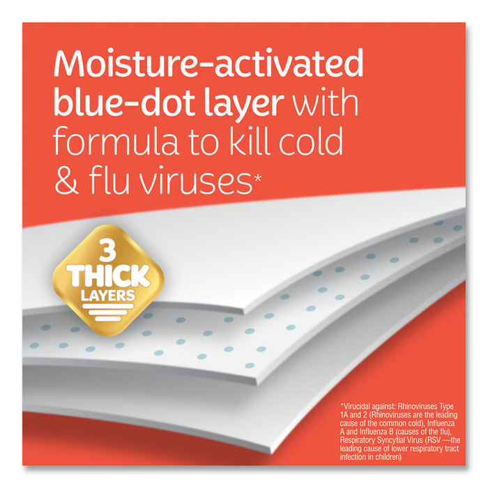 Anti-Viral Facial Tissue, 3-Ply, White, 55 Sheets/Box, 27 Boxes/Carton