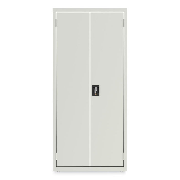 Economy Assembled Storage Cabinets, 4 Shelves, 30" x 15" x 66", Light Gray