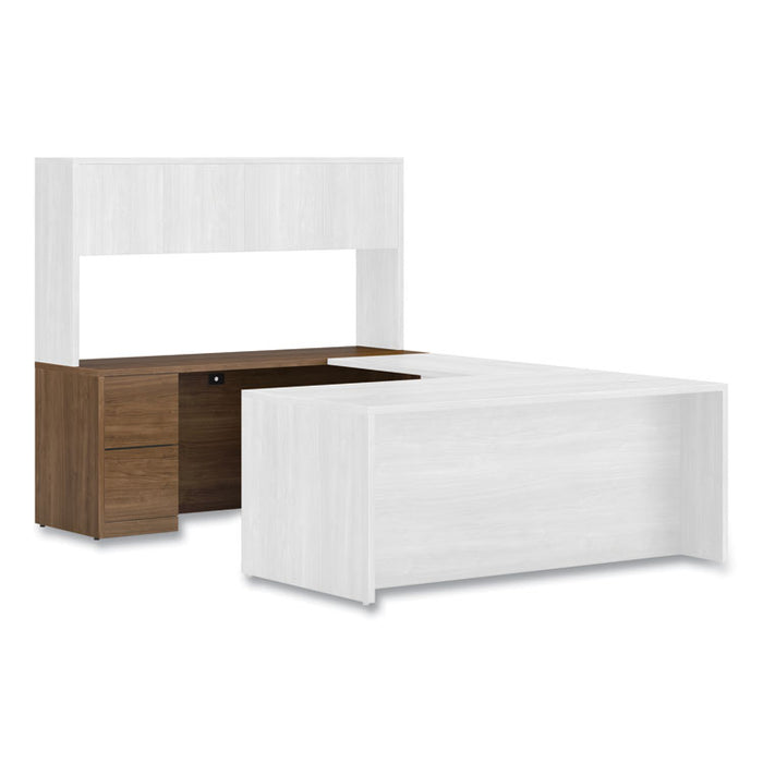 10500 Series Full-Height Left Pedestal Credenza, 72w x 24w x 29.5h, Pinnacle