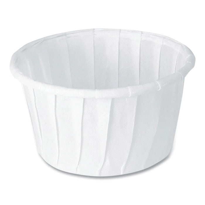 Paper Portion Cups, ProPlanet Seal, 1.25 oz, White, 250/Bag, 20 Bags/Carton