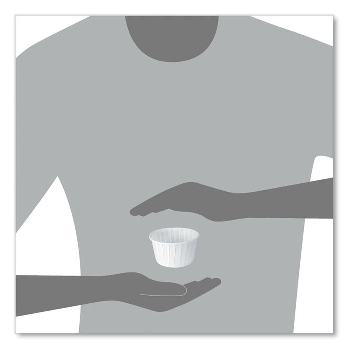 Paper Portion Cups, ProPlanet Seal, 5.5 oz, White, 250/Bag, 20 Bags/Carton