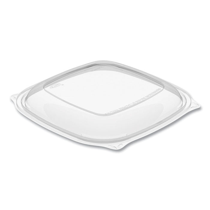 PresentaBowls Pro Clear Square Lids for 24 oz to 32 oz Bowls, 8.5 x 8.5 x 0.5, Clear, Plastic, 63/Bag, 4 Bags/Carton
