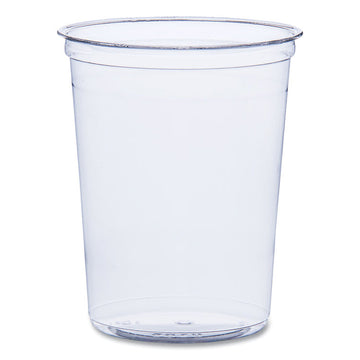 Bare Eco-Forward RPET Deli Containers, ProPlanet Seal, 32 oz, Clear, Plastic, 50/Pack, 10/Carton