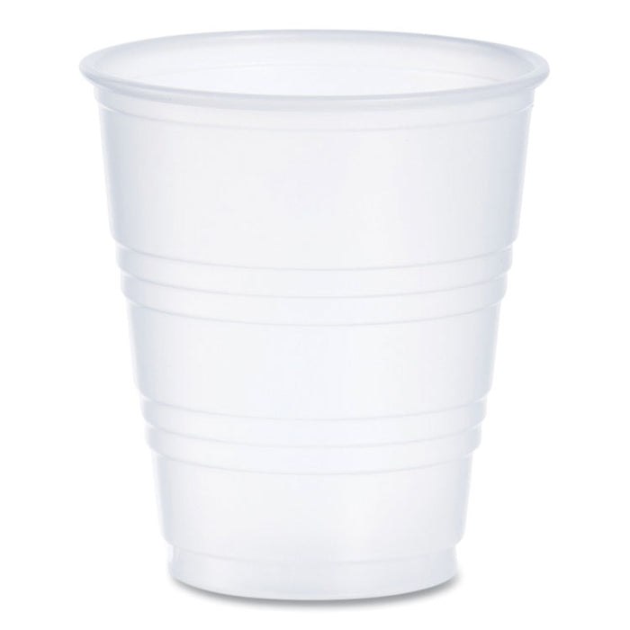 High-Impact Polystyrene Cold Cups, 5 oz, Plastic, Translucent, 100/Pack