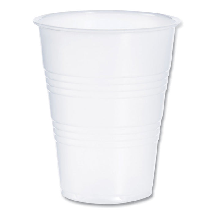High-Impact Polystyrene Cold Cups, 9 oz, Plastic, Translucent, 100/Sleeve, 25 Sleeves/Carton