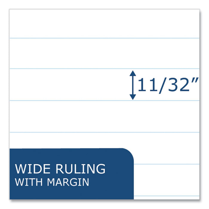 Hardcover Marble Composition Book, Wide/Legal Rule, Randomly Assorted Cover Colors, (100) 9.75 x 7.5 Sheets, 24/Carton