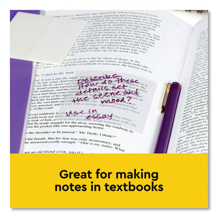 Transparent Notes, 2.88" x 2.88", Clear, 36 Sheets/Pad, 10 Pads/Pack