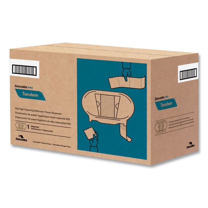 Tandem High Capacity Bath Tissue Dispenser, 10.9 x 5.4 x 7.3, Smoked Gray