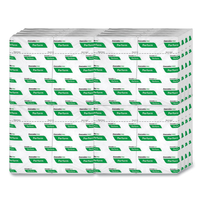 Perform Interfold Napkins, 1-Ply, 12.63 x 8.5, White, 376/Pack, 16 Packs/Carton