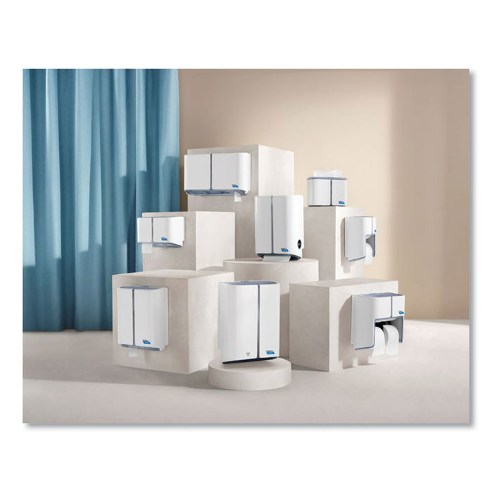 Tandem No Touch High Capacity Bath Tissue Dispenser, 12.5 x 6.6 x 7.2, White