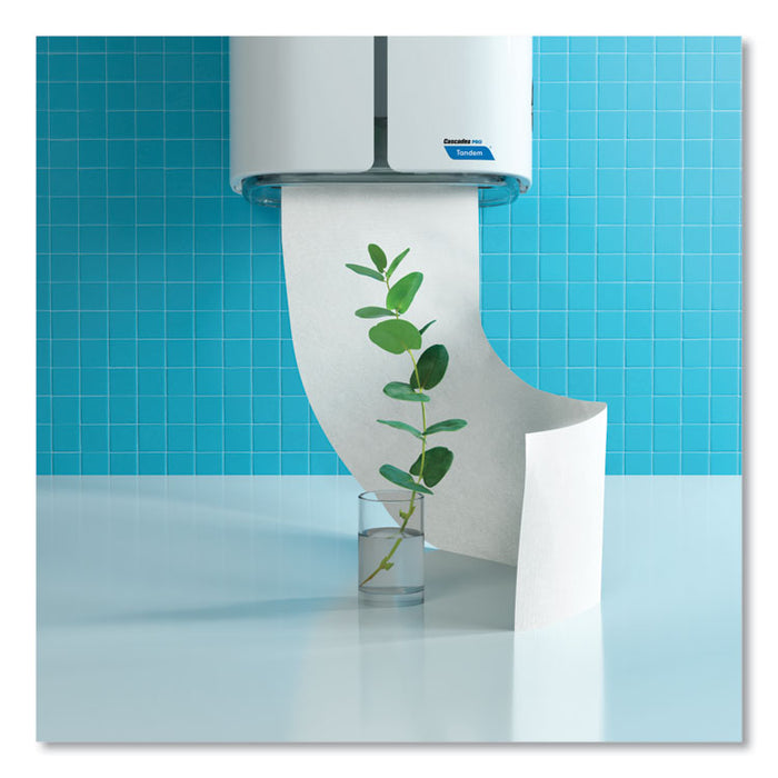 Tandem No Touch High Capacity Bath Tissue Dispenser, 7 x 6.6 x 12, White