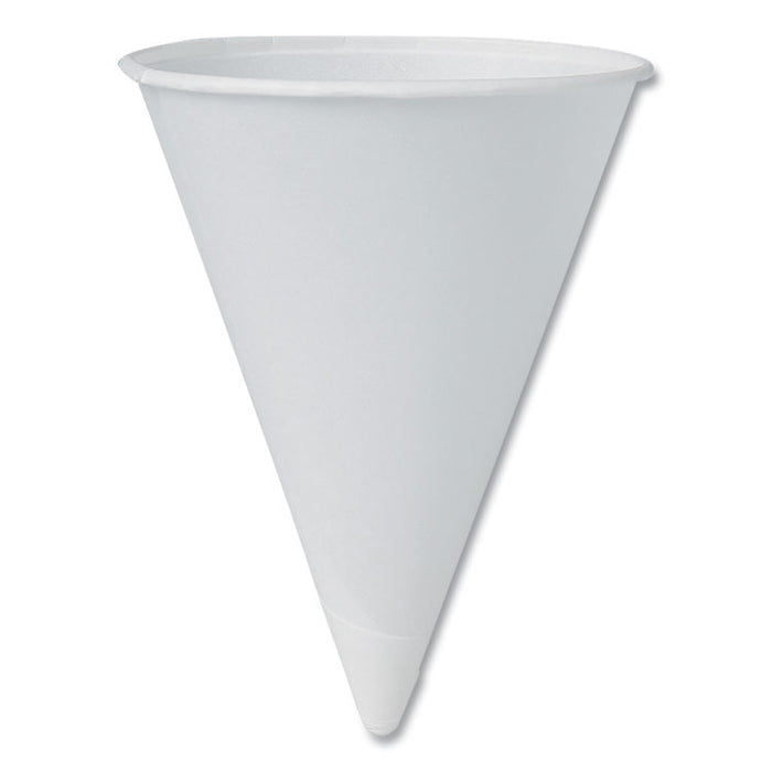 Cone Water Cups, Chipboard Box Inner Packaging, ProPlanet Seal, 4 oz, Paper, White, 200/Bag, 25 Bags/Carton