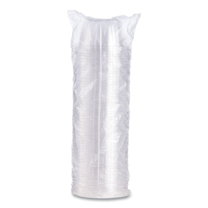 Dome-Top Sundae/Cold Cup Lids, Fits 6 oz/8 oz/12 oz Cold Cups, Plastic, Clear, 50/Pack, 20 Packs/Carton