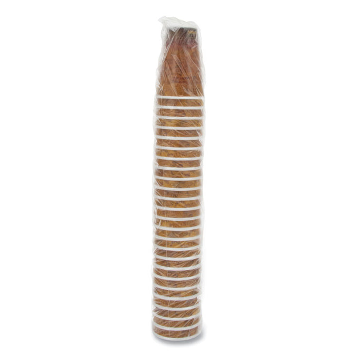 Fusion Escape Foam Hot/Cold Cups, 16 oz, Brown/Black, 1,000/Carton