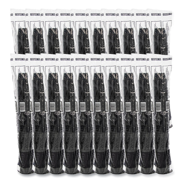 Conex Complements Portion/Medicine Cups, 2 oz, Plastic, Black, 125/Bag, 20 Bags/Carton