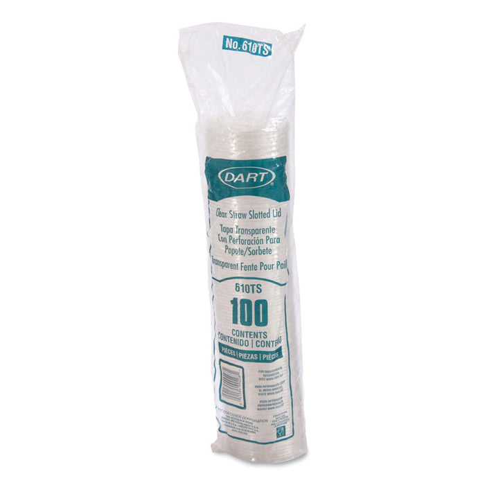 Plastic Cold Cup Lids, Fits 9 oz to 10 oz Cold Cups, Clear, 1,000/Carton