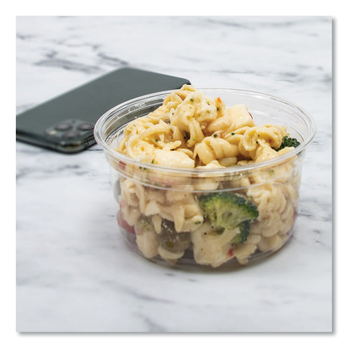 Bare Eco-Forward RPET Deli Containers, ProPlanet Seal, 12 oz, Clear, Plastic, 50/Pack, 10/Carton
