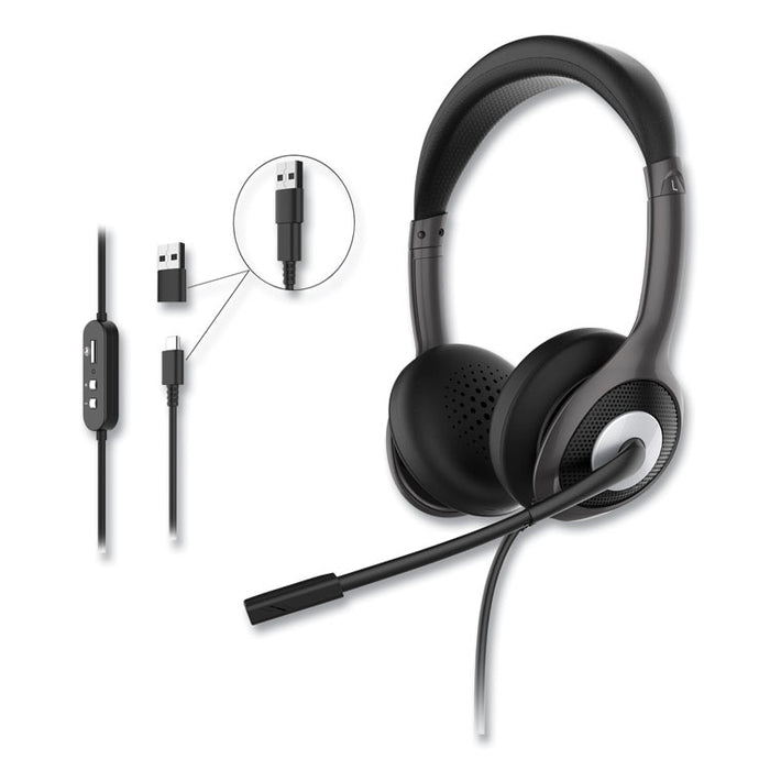 HS5600SU Connect USB Stereo Headset with Boom Microphone