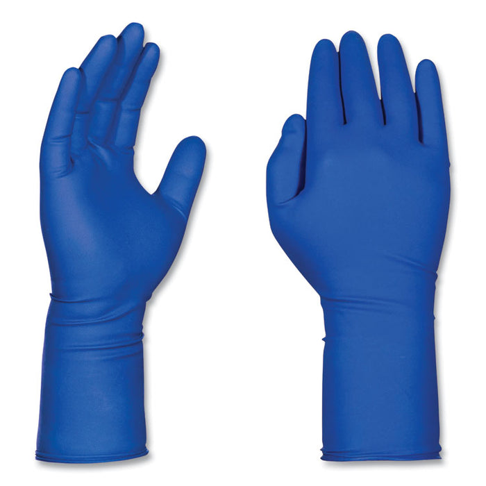 Latex Exam Gloves, Powder-Free, Large, 13 mil Thick, 11.6" Long, Blue, 50/Box, 10 Boxes/Carton