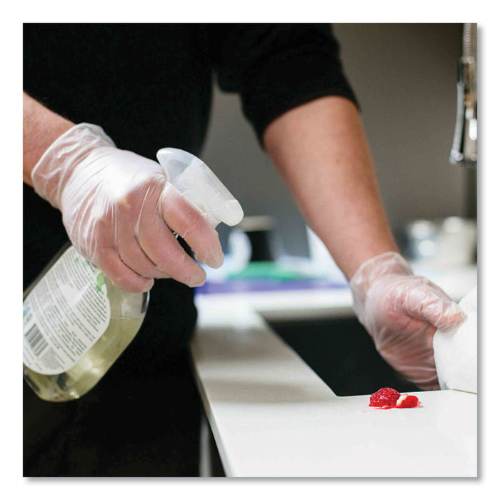 Industrial Vinyl Gloves, Powder-Free, Medium, 3 mil Thick, 9.5" Long, Clear, 100/Box, 10 Boxes/Carton