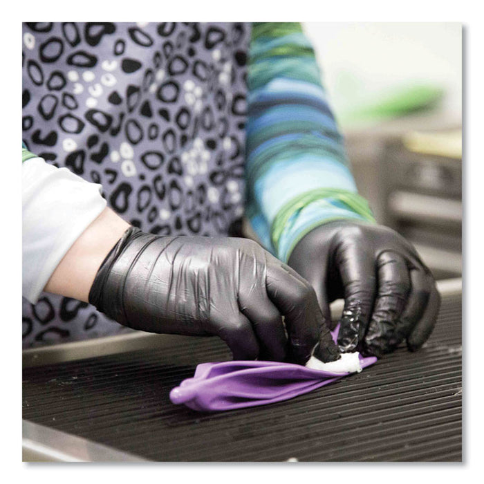 Nitrile Exam Gloves, Powder-Free, Small, 3 mil Thick, 9.5" Long, Black, 100/Box, 10 Boxes/Carton